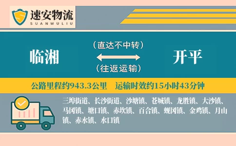 临湘到开平货运公司