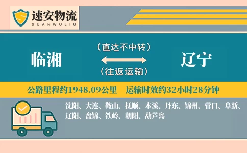 临湘到辽宁货运公司