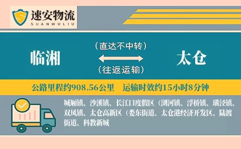 临湘到太仓货运公司