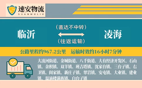 临沂到凌海货运公司