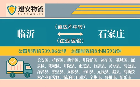 临沂到石家庄货运公司