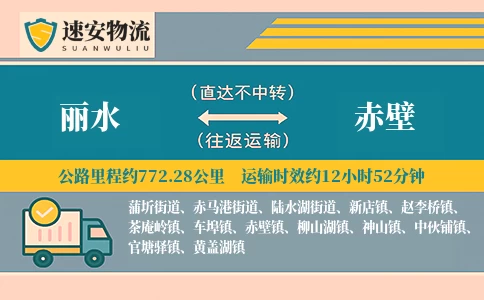 丽水到赤壁货运公司