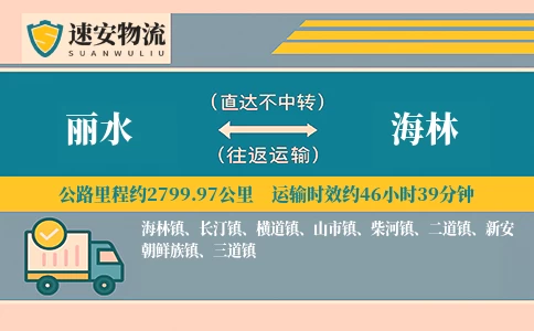 丽水到海林货运公司