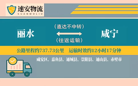 丽水到咸宁货运公司
