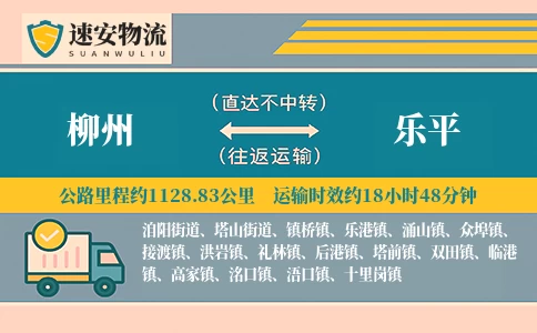 柳州到乐平货运公司