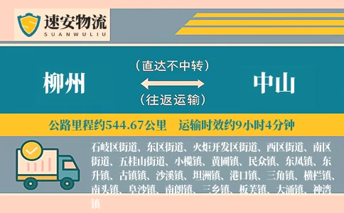 柳州到中山货运公司