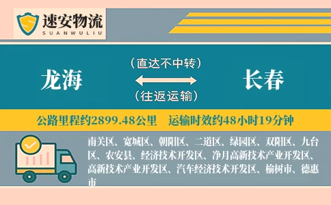 龙海到长春货运公司