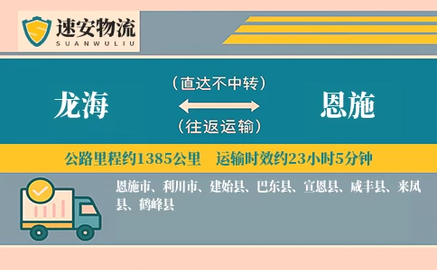 龙海到恩施货运公司