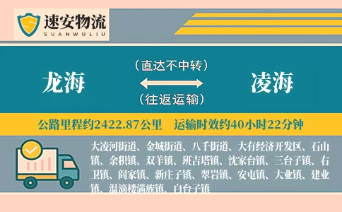 龙海到凌海货运公司
