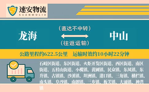 龙海到中山货运公司