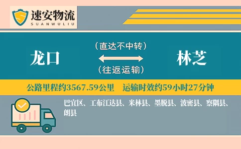 龙口到林芝货运公司