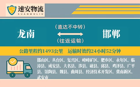龙南到邯郸货运公司