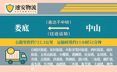 娄底到中山货运公司