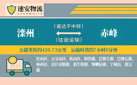 滦州到赤峰货运公司