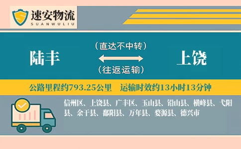陆丰到上饶货运公司