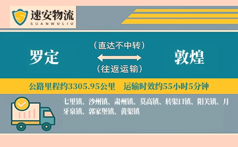 罗定到敦煌货运公司