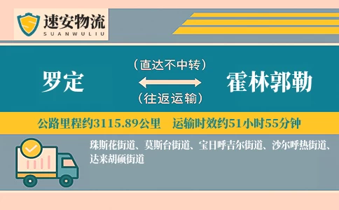 罗定到霍林郭勒货运公司