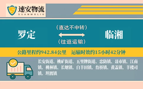 罗定到临湘货运公司