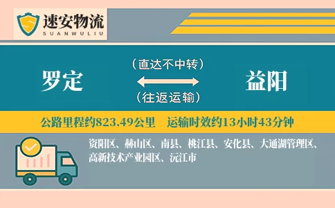 罗定到益阳货运公司