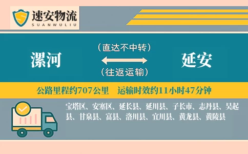 漯河到延安货运公司