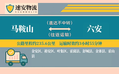 马鞍山到六安货运公司