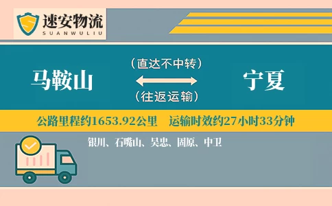 马鞍山到宁夏货运公司