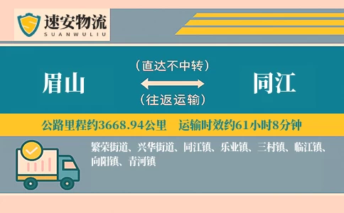 眉山到同江货运公司