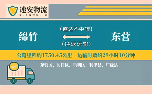 绵竹到东营货运公司