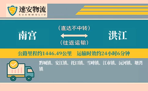 南宫到洪江货运公司