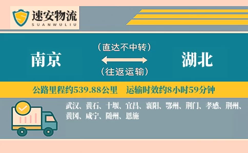 南京到湖北货运公司