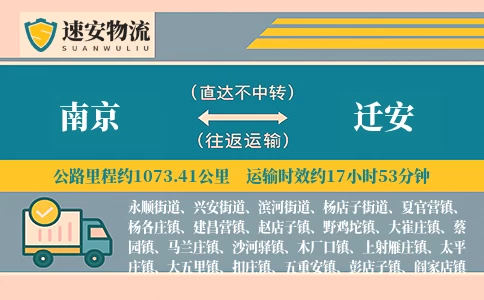 南京到迁安物流公司