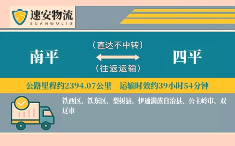 南平到四平货运公司