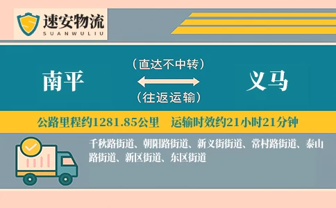 南平到义马货运公司