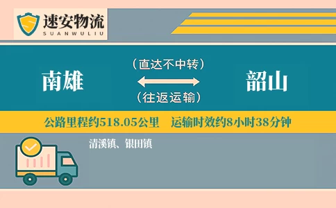 南雄到韶山货运公司