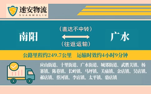 南阳到广水货运公司