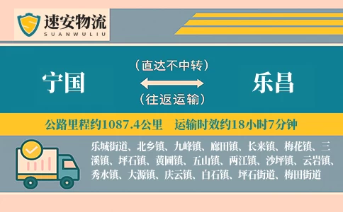 宁国到乐昌货运公司