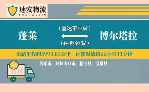 蓬莱到博尔塔拉货运公司