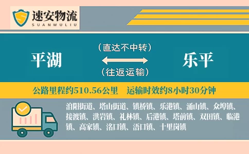 平湖到乐平货运公司