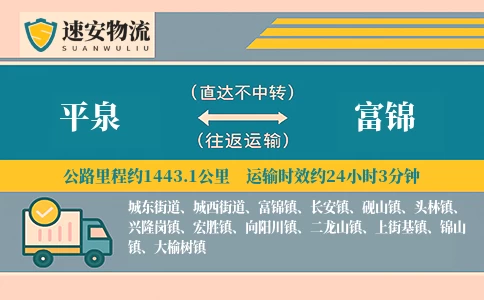 平泉到富锦货运公司