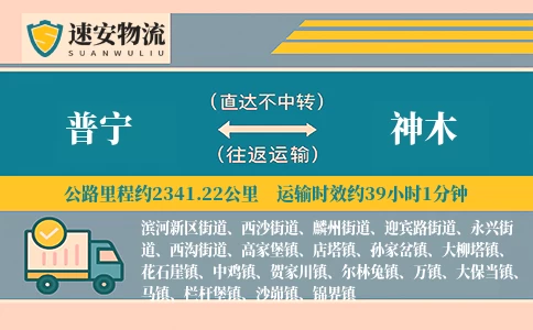 普宁到神木货运公司