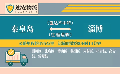 秦皇岛到淄博货运公司