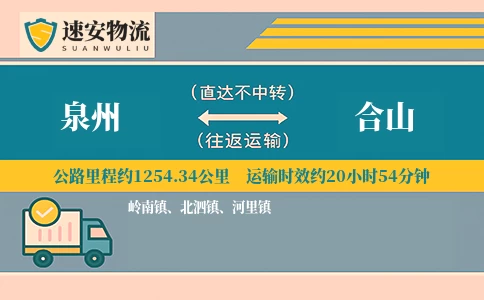 泉州到合山货运公司