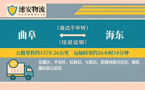 曲阜到海东货运公司