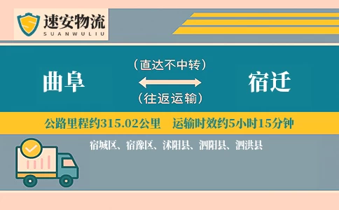 曲阜到宿迁货运公司