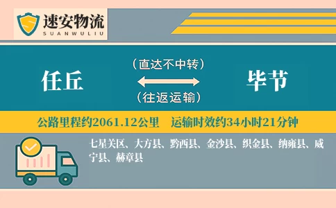 任丘到毕节货运公司