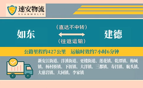 如东到建德货运公司