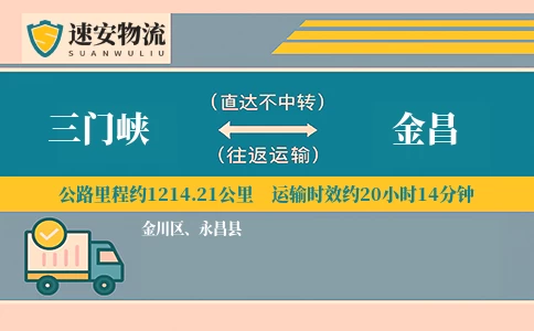 三门峡到金昌货运公司