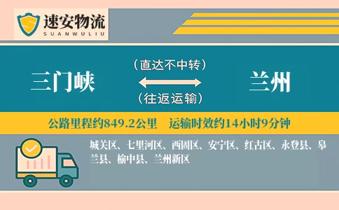 三门峡到兰州货运公司