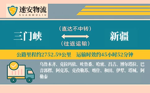 三门峡到新疆货运公司