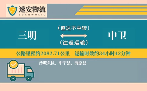 三明到中卫货运公司